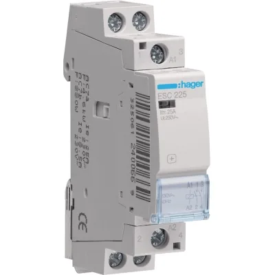 Автоматичний вимикач Hager 25 A 230V 2NO 1P (A) (ESC225)