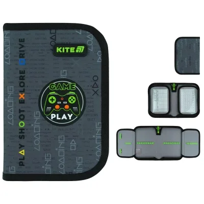 Пенал Kite Good Game 622, без наповнення, 1 відділення, 2 відвороти (K26-622-2)