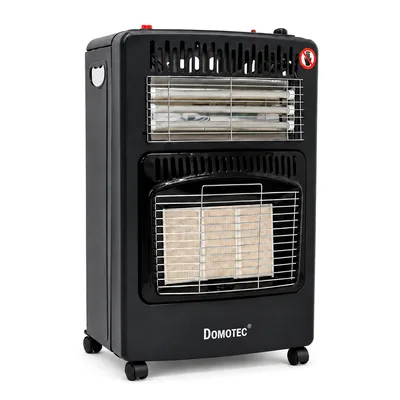 Газовий обігрівач Domotec + електричний обігрівач, 3 режими,1500/2800/4200Вт (MS-6607)
