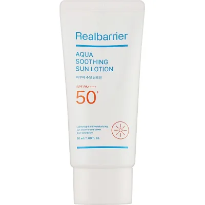Засіб від засмаги Real Barrier Aqua Soothing Sun Lotion SPF50+PA++++ 50 мл (8809911691138)
