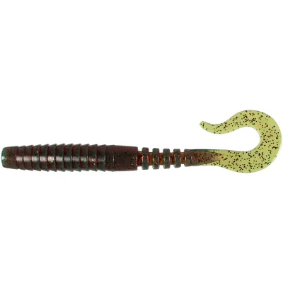 Силікон рибальський FishUP Vipo 4.3" 019 - Motor Oil/Red (7шт/уп) (1864.14.01)