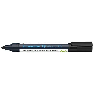 Маркер Schneider MAXX для дошок та фліпчартів 290, чорний (S129001)