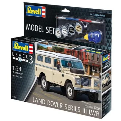 Збірна модель Revell набір автомобіль Land Rover Series III LWB , рівень 3, 1:24 (RVL-67056)