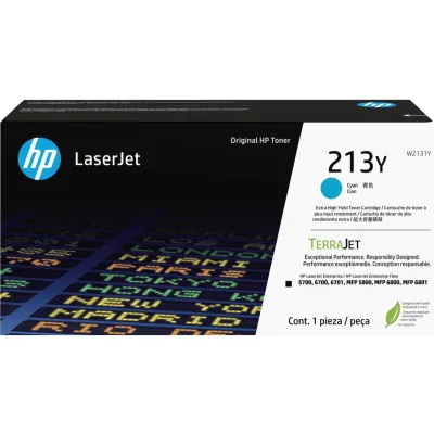 Картридж HP CLJ  213Y Cyan 12K (W2131Y)