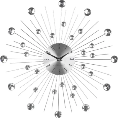 Настінний годинник Esperanza Wall Clock Boston 50 см з променями з і сталі та кристалами (EHC002)
