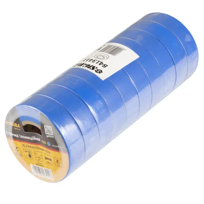 Ізоляційна стрічка Sigma ПВХ синя 0.13мм*19мм*20м (8413411)