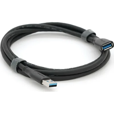 Дата кабель USB 3.0 AM/AF 1.5m black VEGGIEG (YT-3.0AM\AF-1.5BL)