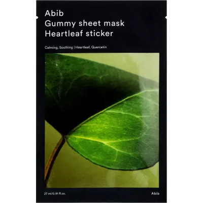 Маска для обличчя Abib Gummy Sheet Mask Heartleaf Sticker Тканинна (8809750463729)