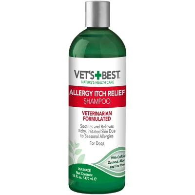 Шампунь для тварин Vet's Best Allergy Itch Relief для собак з чутливою шкірою 470 мл (0031658103454)