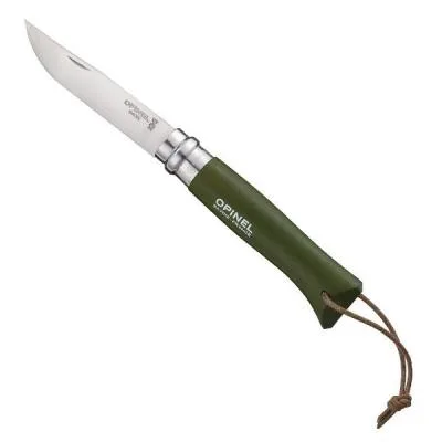 Ніж Opinel №8 Inox VRI Trekking зеленый, без упаковки (001703)