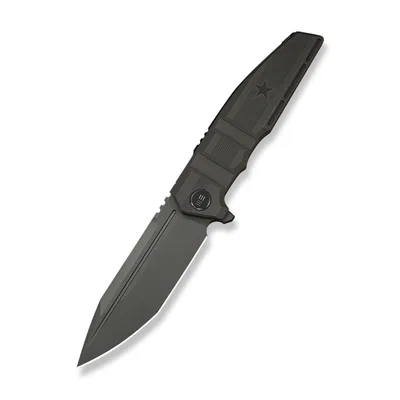 Ніж складаний туристичний Weknife Breach (9.8 см) Bohler M390 / Titanium вугільно-сірий