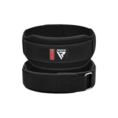 Атлетичний пояс RDX RX5 Double Belt неопреновий Black S (WBD-RX5B-S)