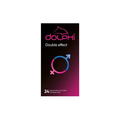 Презервативи Dolphi Double Effect 24 шт. (4820144774584)