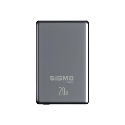 Батарея універсальна Sigma X-power SI05A7QL-MAG 5000mAh, Magnetic wireless 15W, PD, QC, 20Wmax, MagSafe (4827798359419)
