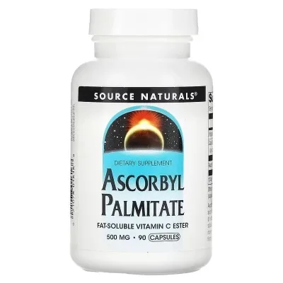 Вітамінно-мінеральний комплекс Source Naturals Аскорбіл Пальмітат, 500 мг, Ascorbyl Palmitate, 90 капсул (SNS-01616)