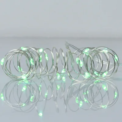 Гірлянда YES! Fun Нитка на мідному дроті 20 LED Зелена 2 м Статична На батарейках (975026)