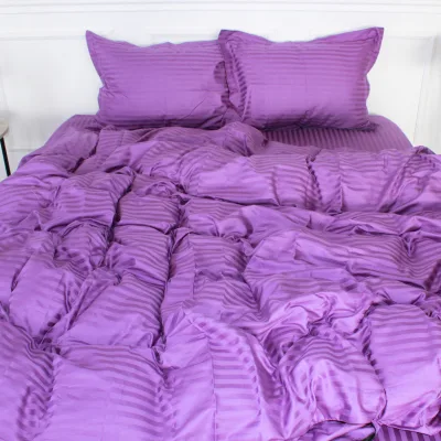 Постільна білизна MirSon SatinStripe 30-0009Purple 143х210 Полуторний (2200005250693)