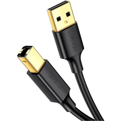 Кабель для принтера USB 2.0 AM/BM 5.0m US135 black Ugreen (10352)