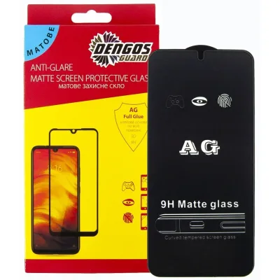 Скло захисне Dengos Full Glue Matte Samsung Galaxy A54 (black) (TGFG-MATT-46)