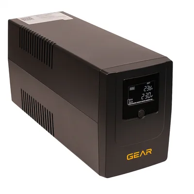 Пристрій безперебійного живлення GEAR GU-1000PLCD