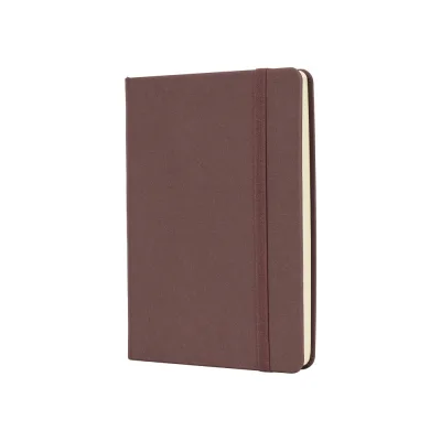 Книга записна Optima А6 MAGIC, тверда обкладинка, гумка, білий блок лінія, коричневий (O20388-07)
