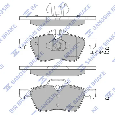 Гальмівні колодки HI-Q SP2243