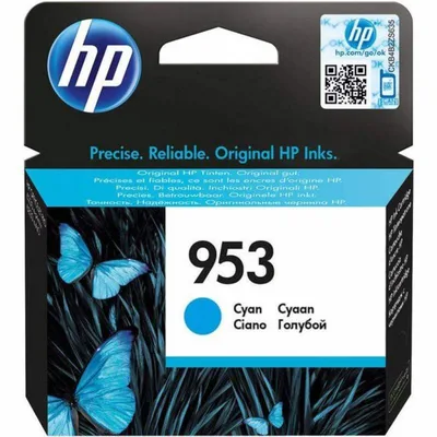 Картридж HP DJ No.953 Officejet Pro 8210/8710/8720/8725/8730 Cyan, 700с (F6U12AE)