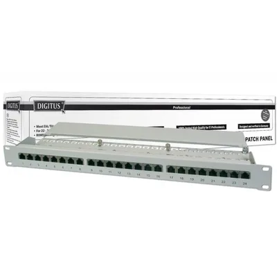 Патч-панель 19" 1U 24 порти 5e FTP в зборі Digitus (DN-91524S)