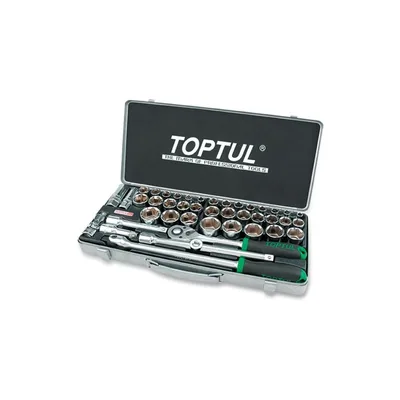 Набір інструментів Toptul комбінований 1/2" 43од. (дюйм+метр.) (GCAD4303)