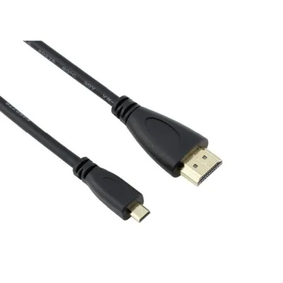 Додаткове обладнання для Мікро ПК Raspberry Pi кабель Micro HDMI to HDMI for Pi 4B (RA557)