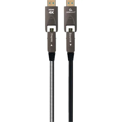 Кабель мультимедійний HDMI M to HDMI M 20.0m V2.0 4K60Hz A/D to A/D AOC Cablexpert (CCAP-HDMIDD-AOC-20M)