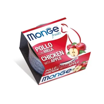 Консерви для котів Monge Wet Adult курка з яблуком 80 г (8009470013345)