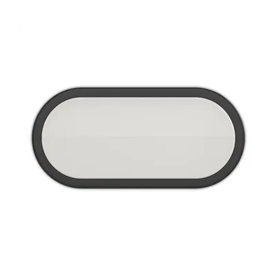 Світильник ELM OVAL-12 6500 IP54 чорн. ELM (26-0018)