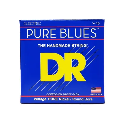 Струни для гітари DR Strings PURE BLUES Electric Guitar Strings - Light to Medium (09-46) (PHR-9/46)