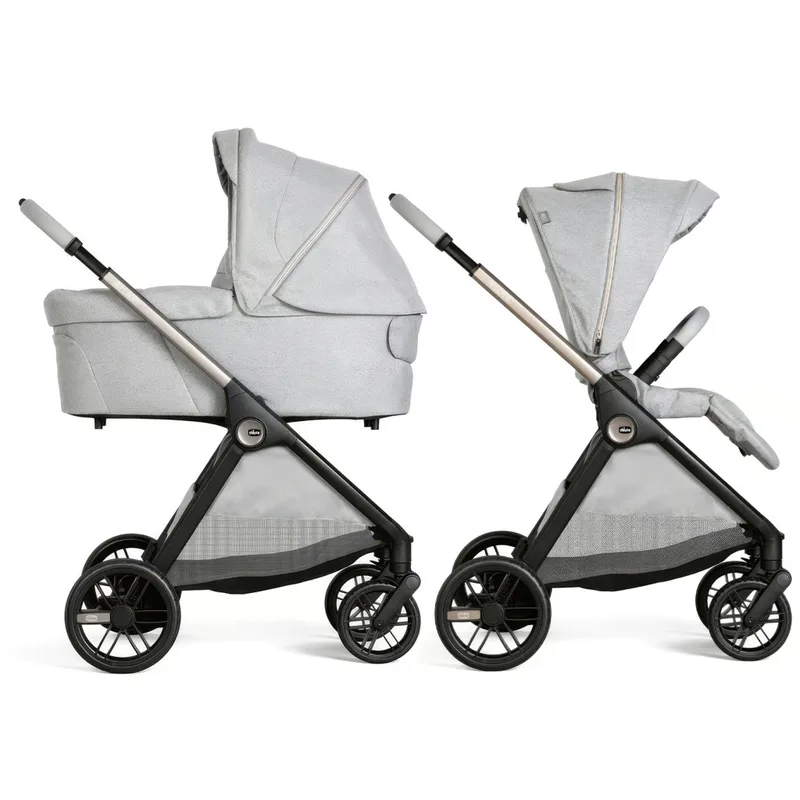 Коляска Chicco 2 в 1 Bellagio 2 Світло-сіра (2900990903252) (87183.40.01)