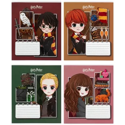 Зошит Kite Harry Potter, 12 аркушів, коса лінія (HP26-235)