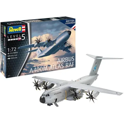 Збірна модель Revell Літак Airbus A400M Atlas "RAF", рівень 5, 1:72 (RVL-03822)