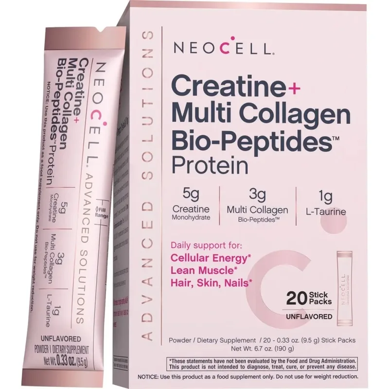 Вітамінно-мінеральний комплекс Neocell Kreatyn y multykollagenovye byo-peptydy, Creatine + Multi Colla (M58593)