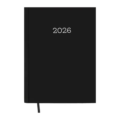 Тижневик Buromax датований 2026 MONOCHROME A5 чорний (BM.2160-01)