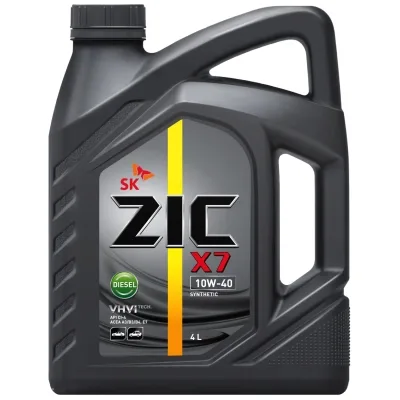 Моторна олива ZIC 10W-40 X7 DIESEL 4л (162654)