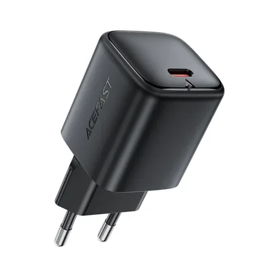 Зарядний пристрій Acefast A136 USB-C PD40W GaN black (6974316286233)
