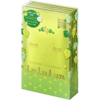 Маска для обличчя Lululun Face Mask Shine Muscat Омолоджуюча З катехінами винограду 1 шт х 5 уп (4582305067675)