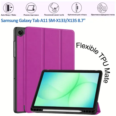 Чохол до планшета BeCover Flexible TPU Mate Samsung Galaxy Tab A11 SM-X133/X135 8.7" Purple (715588)