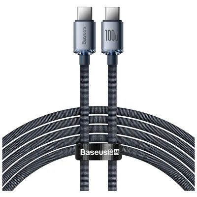 Дата кабель USB-C to USB-C 2.0m 100W black Baseus (CAJY000701)