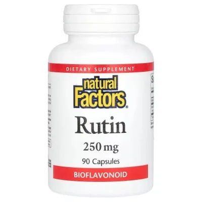 Вітамінно-мінеральний комплекс Natural Factors Рутин, 250 мг, Rutin, 90 капсул (NFS-01391)