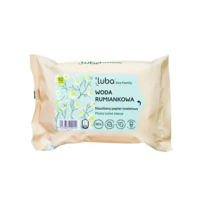 Туалетний папір Luba Eco Family Зволожений з ромашковою водою 50 шт. (5903968220914)