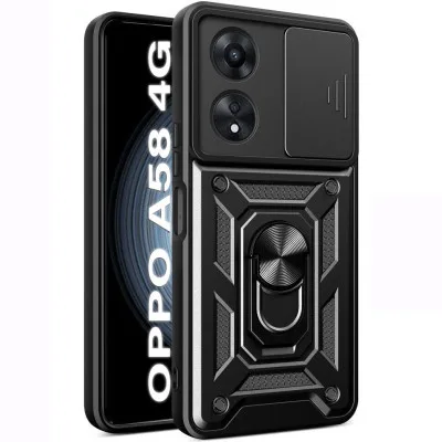 Чохол до мобільного телефона BeCover Military Oppo A58 4G Black (710713)