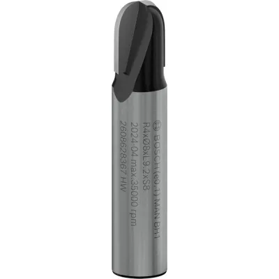 Фреза Bosch Professional галтельна, Std, S8, R4, D8, L9.2 (2.608.628.367)