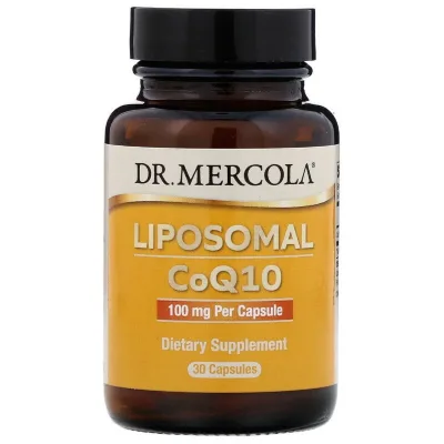 Антиоксидант Dr. Mercola Коензим Q10 ліпосомальний, 100 мг, Liposomal CoQ10, 30 капсул (MCL-01498)