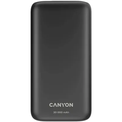 Батарея універсальна Canyon PB-301 30000mAh PD/20W, QC/3.0 (CNE-CPB301B)